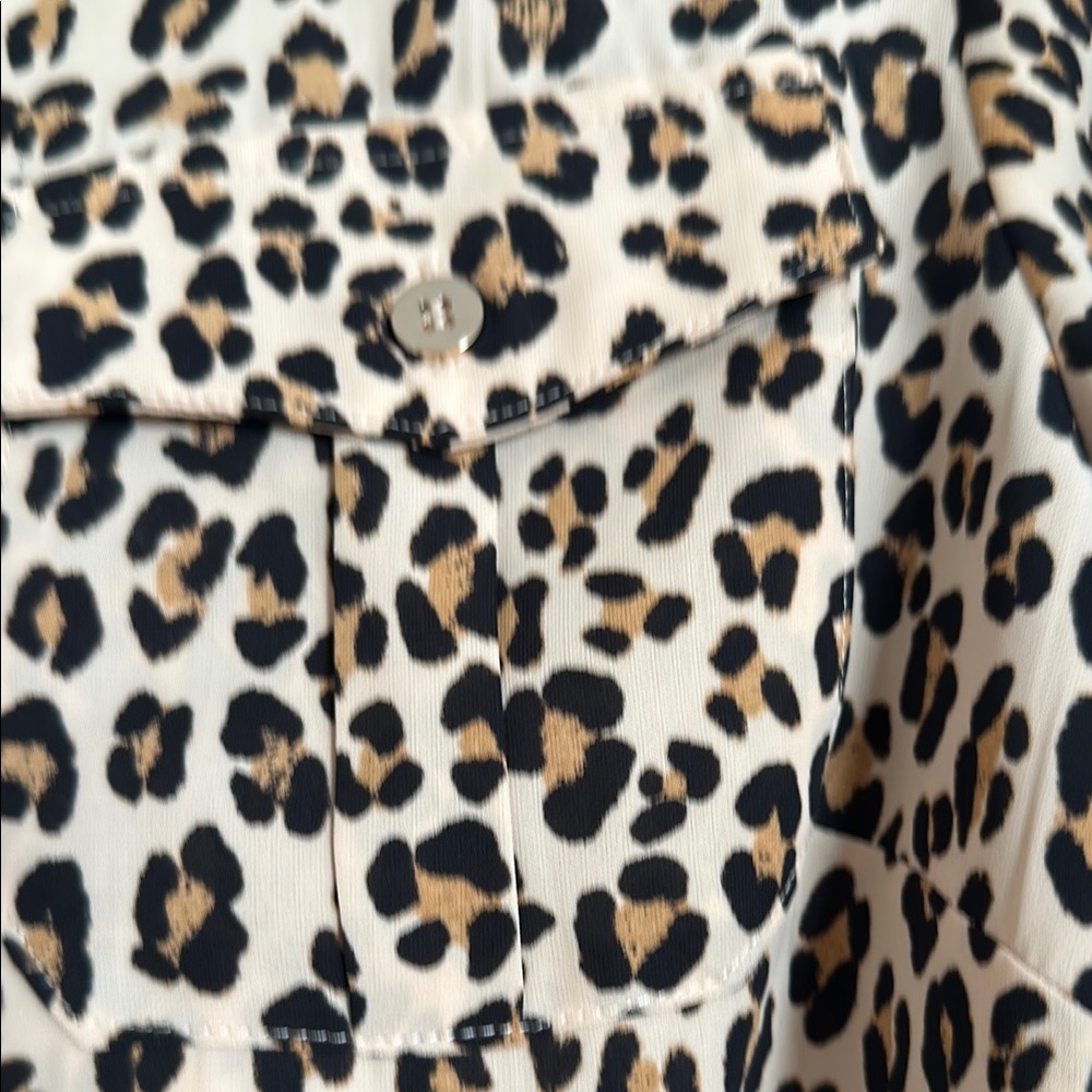 Lisa Rinna Collection Leopard Print Blouse - Picture 4 of 6